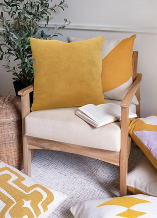 20" Yellow Throw Pillow