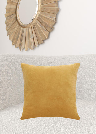20" Yellow Throw Pillow