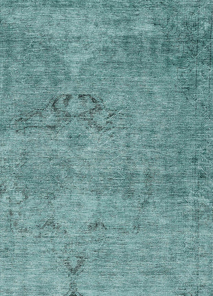 5' X 8' Teal Blue Turquoise And Charcoal Oriental Washable Indoor Outdoor Area Rug