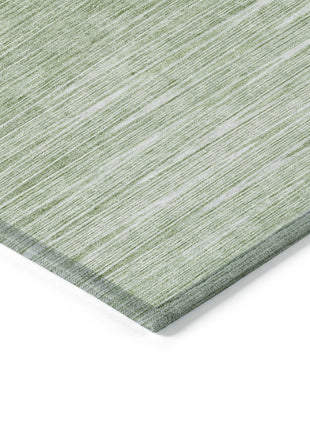 5' X 8' Artichoke Green And Green Abstract Washable Indoor Outdoor Area Rug