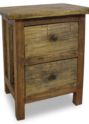 vidaXL Nightstand Solid Reclaimed Wood 15.7"x11.8"x20.1"
