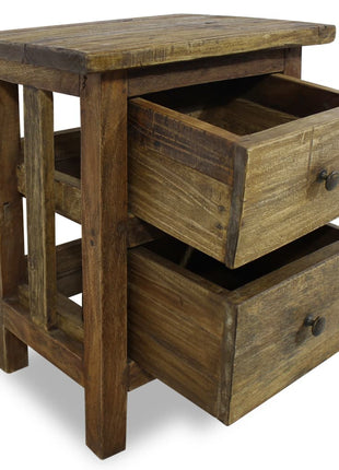 vidaXL Nightstand Solid Reclaimed Wood 15.7"x11.8"x20.1"