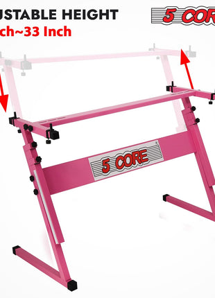 5 Core Keyboard Stand Z Style Height Adjustable Sturdy Piano Riser Lift Holder Stands