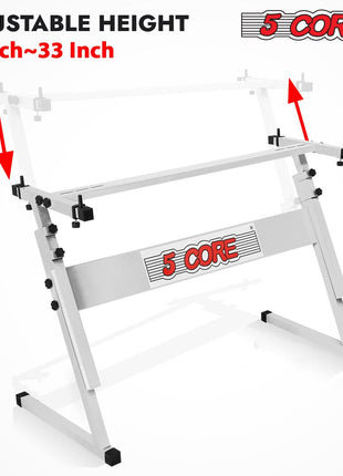 5 Core Keyboard Stand Z Style Height Adjustable Sturdy Piano Riser Lift Holder Stands