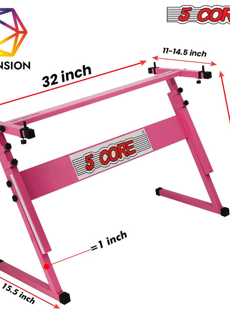 5 Core Keyboard Stand Z Style Height Adjustable Sturdy Piano Riser Lift Holder Stands
