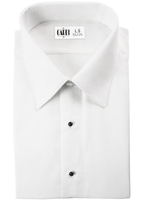 "Como" Kids White Laydown Tuxedo Shirt