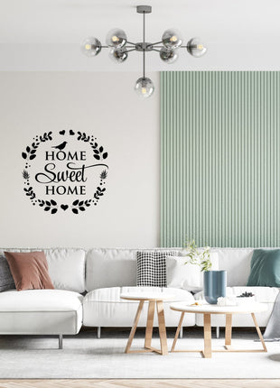 Decor - Home Sweet Home Removable Vinyl Wall Decal - Easy Peel and Stick Wall Art