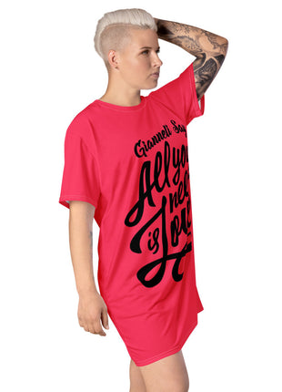 LOVE T-shirt Dress by Gianneli