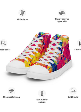 Gianneli Colours Handmade Women’s High Top Canvas Shoes