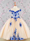2 / Royal Blue/Nude